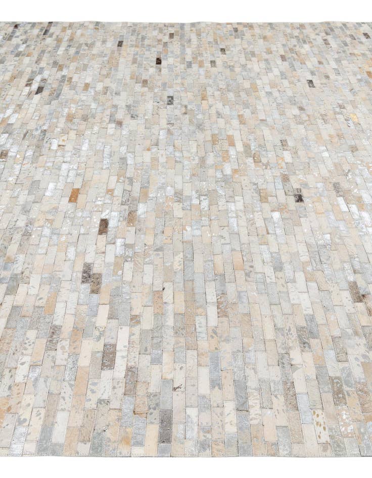 Detail image of 7' 9 x 9' 8 Cowhide Leather Rug