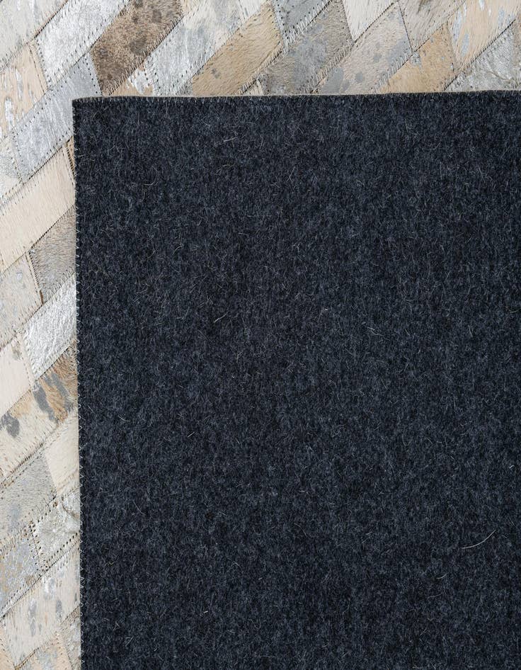 Detail image of 7' 9 x 9' 8 Cowhide Leather Rug