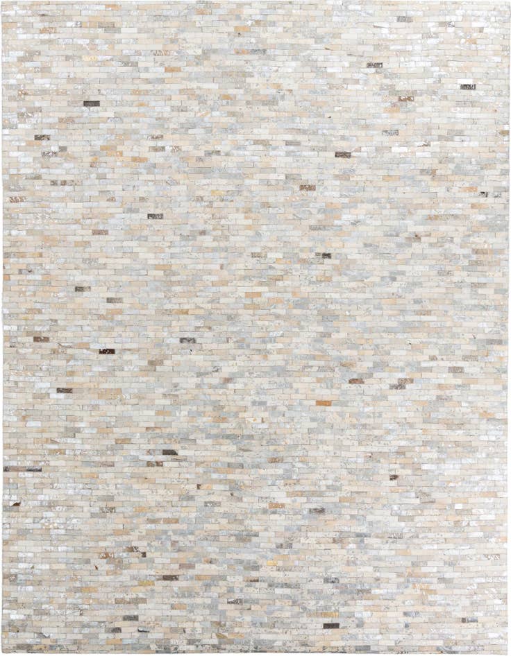 Detail image of 7' 9 x 9' 8 Cowhide Leather Rug