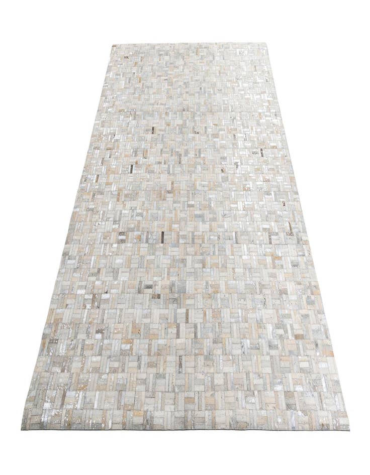 Detail image of 7' 10 x 9' 8 Cowhide Leather Rug