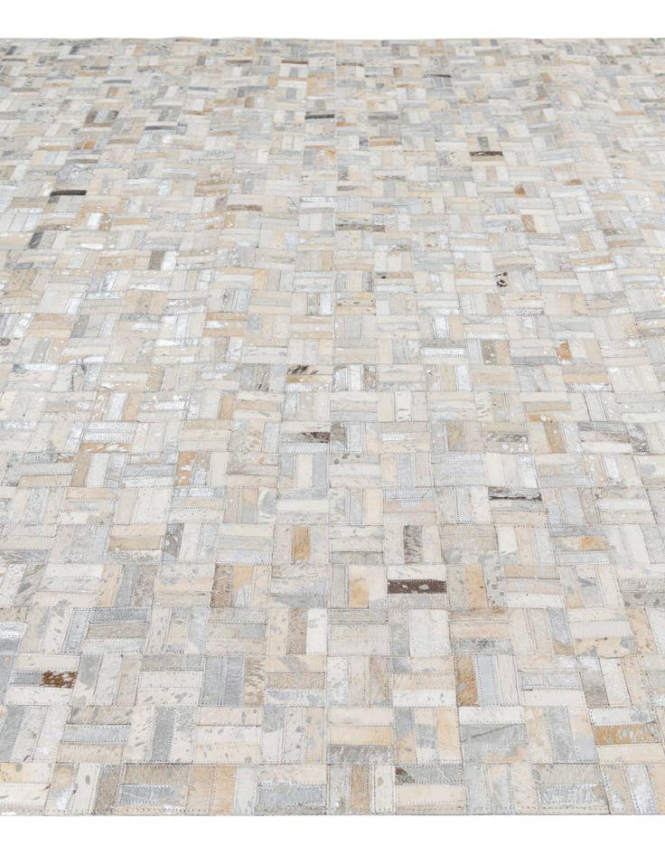 Detail image of 7' 10 x 9' 8 Cowhide Leather Rug