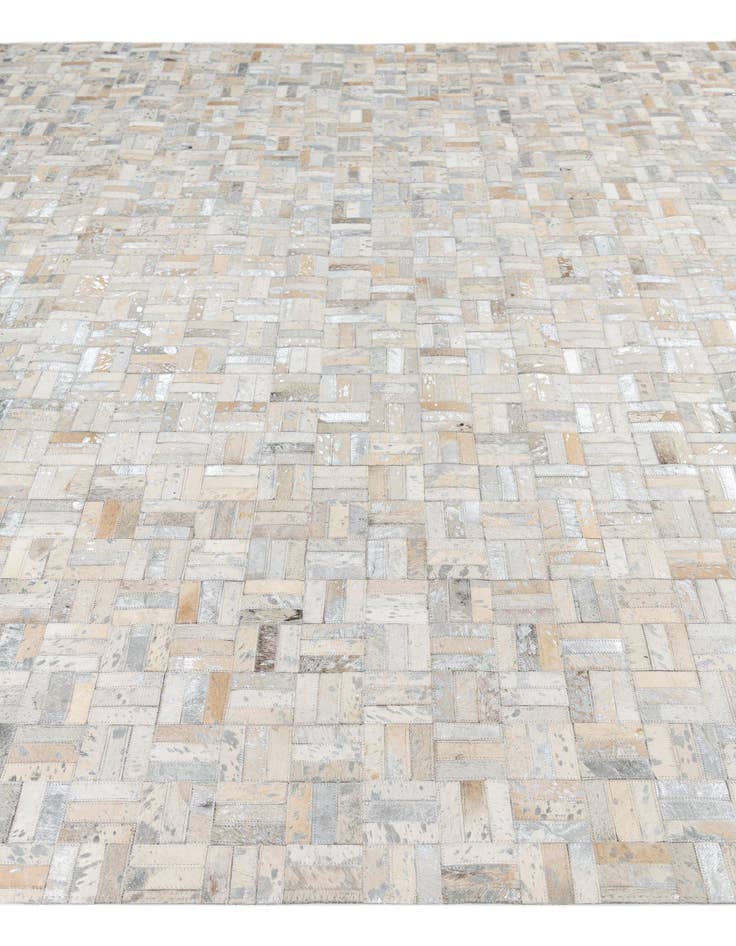 Detail image of 8' x 9' 10 Cowhide Leather Rug