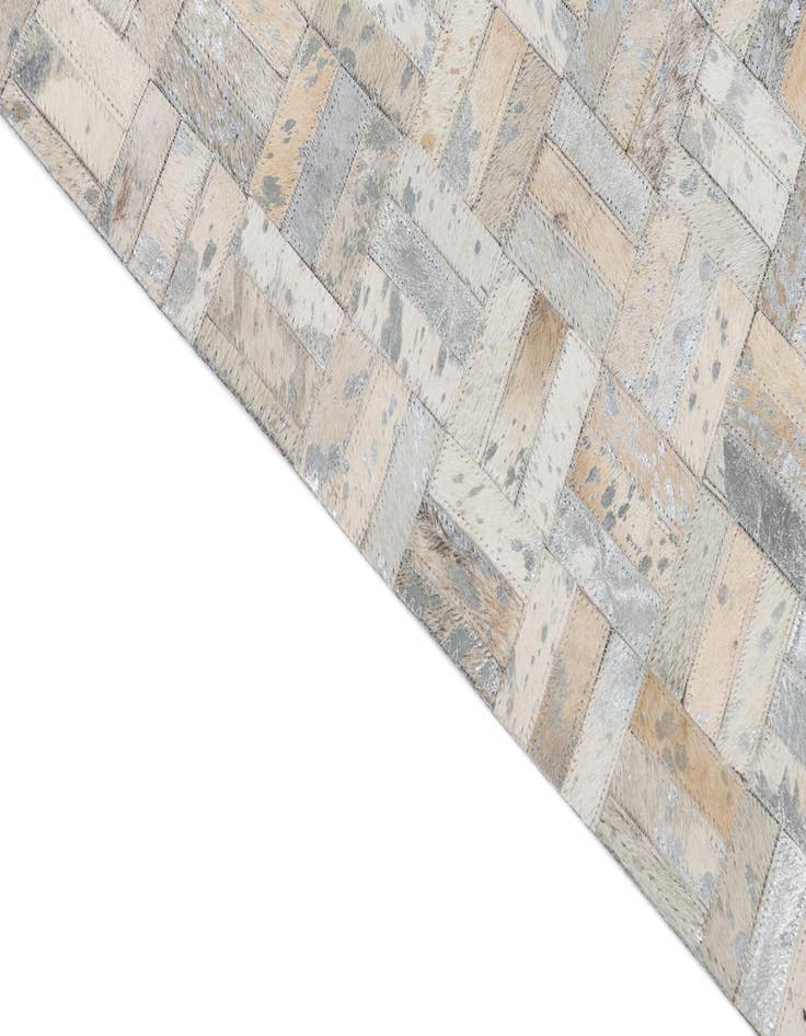 Detail image of 8' x 9' 10 Cowhide Leather Rug