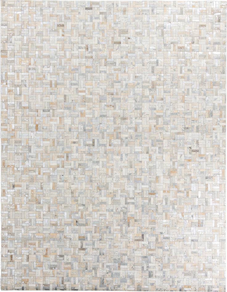 Detail image of 8' x 9' 10 Cowhide Leather Rug