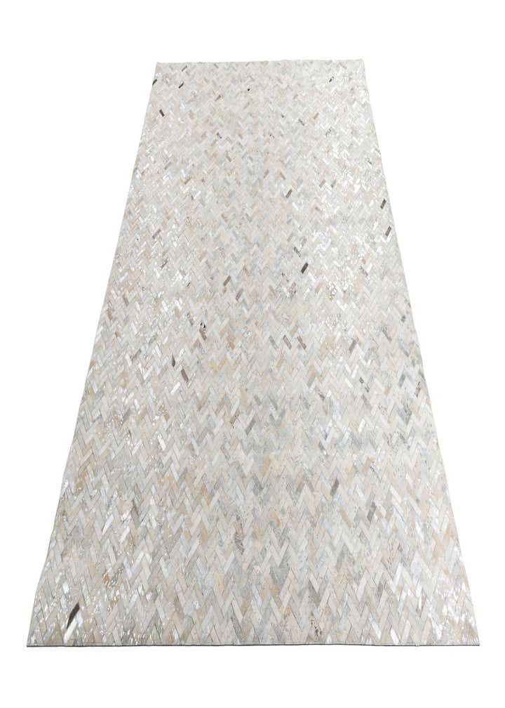 8' x 9' 10 Cowhide Leather Rug