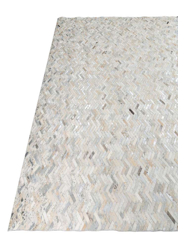 8' x 9' 10 Cowhide Leather Rug