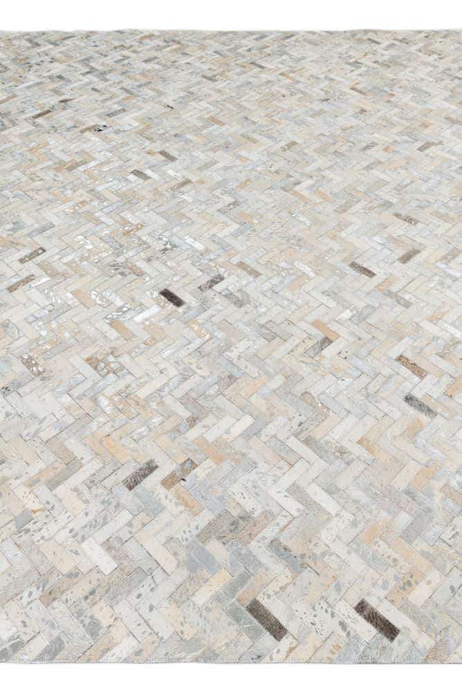 8' x 9' 10 Cowhide Leather Rug