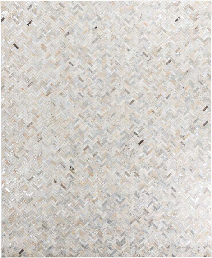 8' x 9' 10 Cowhide Leather Rug