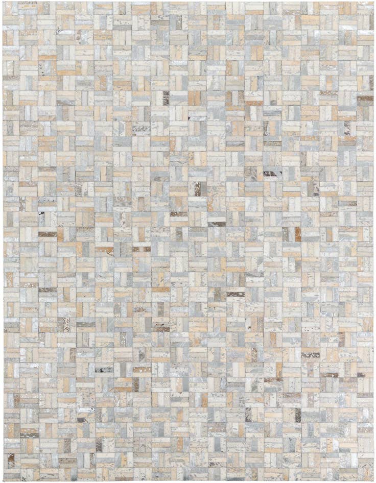 Detail image of 5' x 7' 10 Cowhide Leather Rug