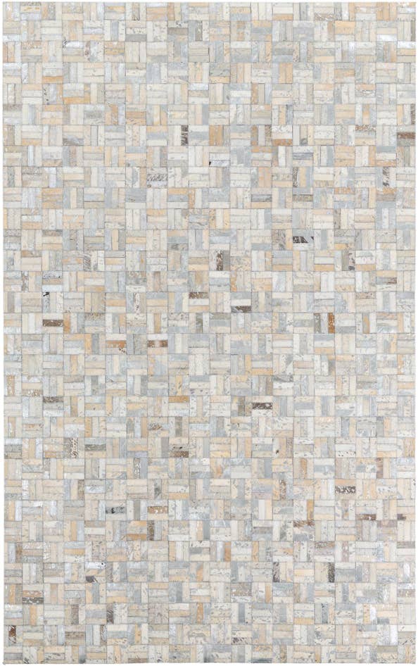 Detail image of 5' x 7' 10 Cowhide Leather Rug
