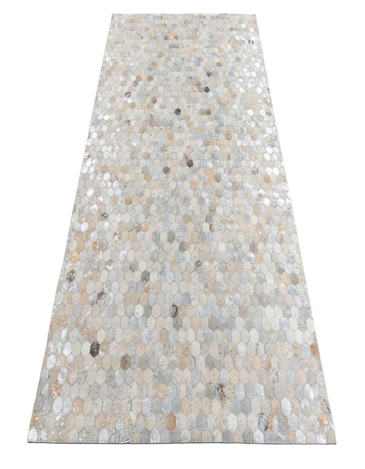 Detail image of 5' 1 x 7' 10 Cowhide Leather Rug