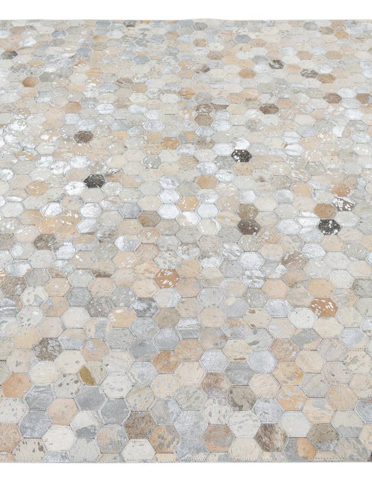 Detail image of 5' 1 x 7' 10 Cowhide Leather Rug