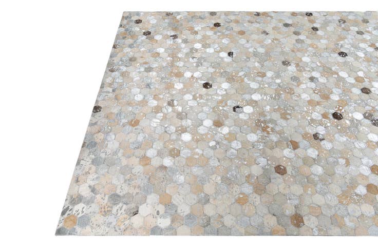 Detail image of 155cm x 245cm Cowhide Leather Rug