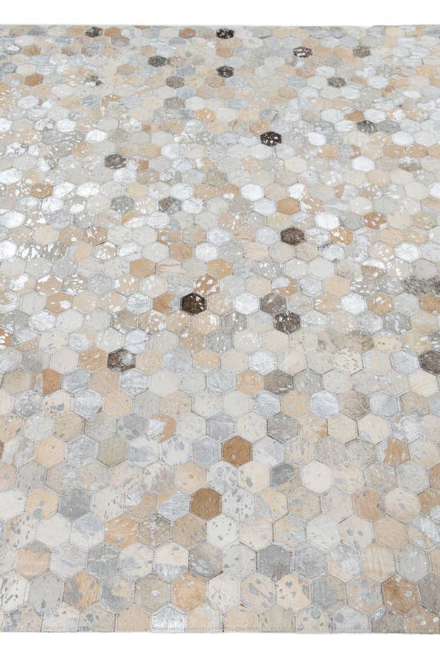 Detail image of 155cm x 245cm Cowhide Leather Rug