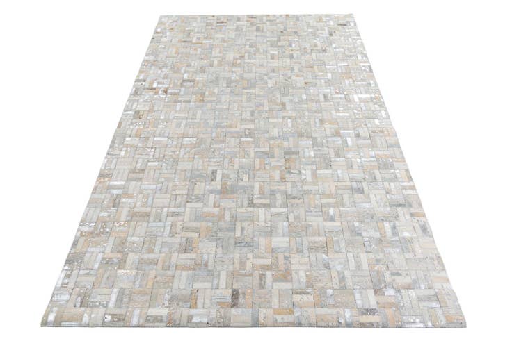 Detail image of 5' x 7' 9 Cowhide Leather Rug