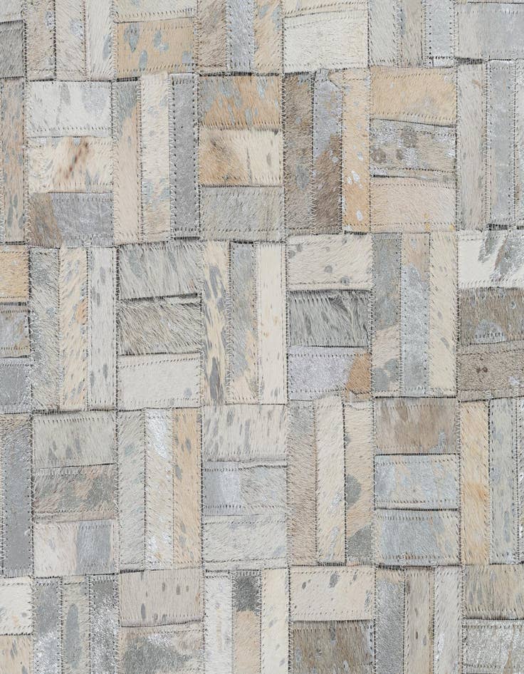 Detail image of 5' x 7' 9 Cowhide Leather Rug