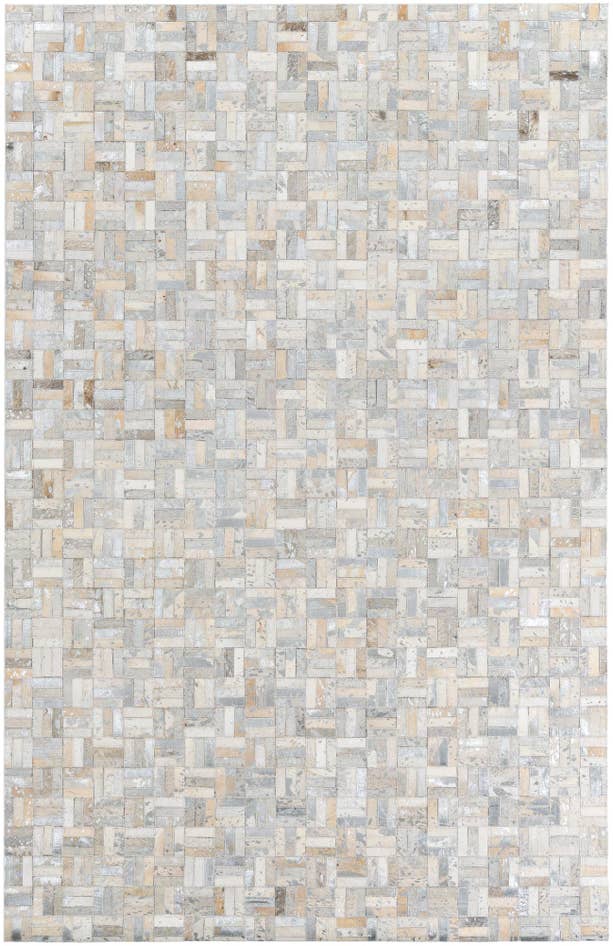 Detail image of 5' x 7' 9 Cowhide Leather Rug