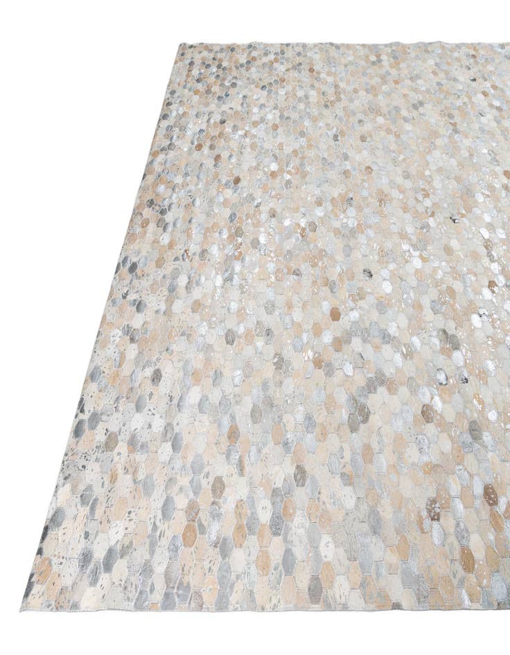 Detail image of 8' x 9' 10 Cowhide Leather Rug