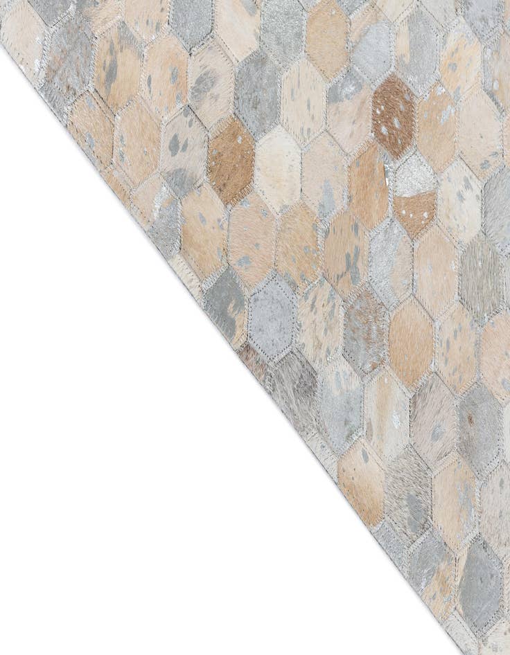 Detail image of 8' x 9' 10 Cowhide Leather Rug