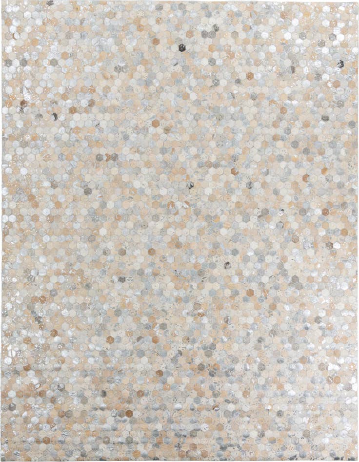 Detail image of 8' x 9' 10 Cowhide Leather Rug