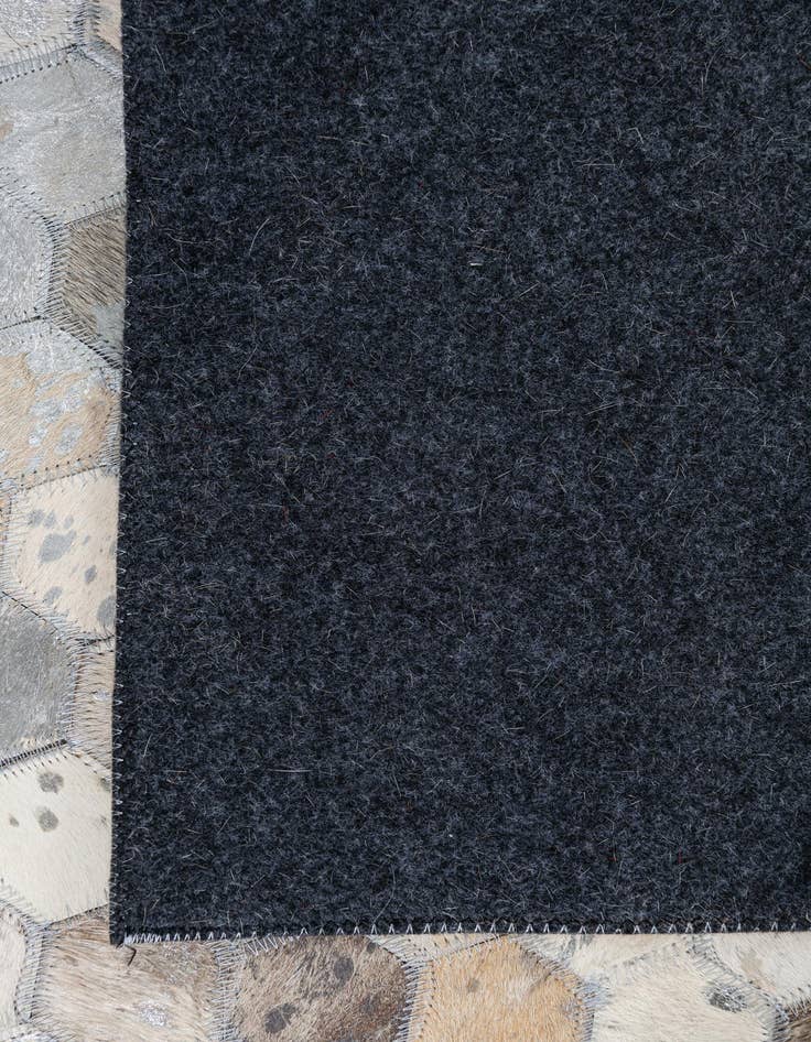 Detail image of 8' x 9' 8 Cowhide Leather Rug