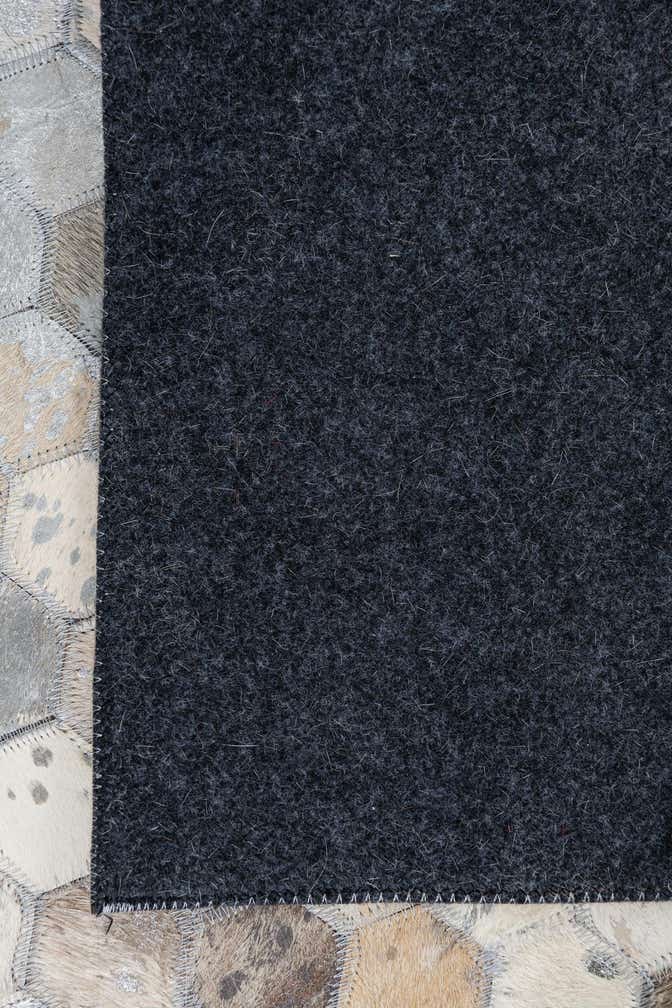 8' x 9' 8 Cowhide Leather Rug