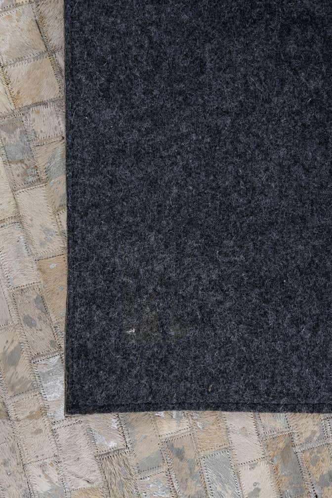 3' 8 x 4' 10 Cowhide Leather Rug