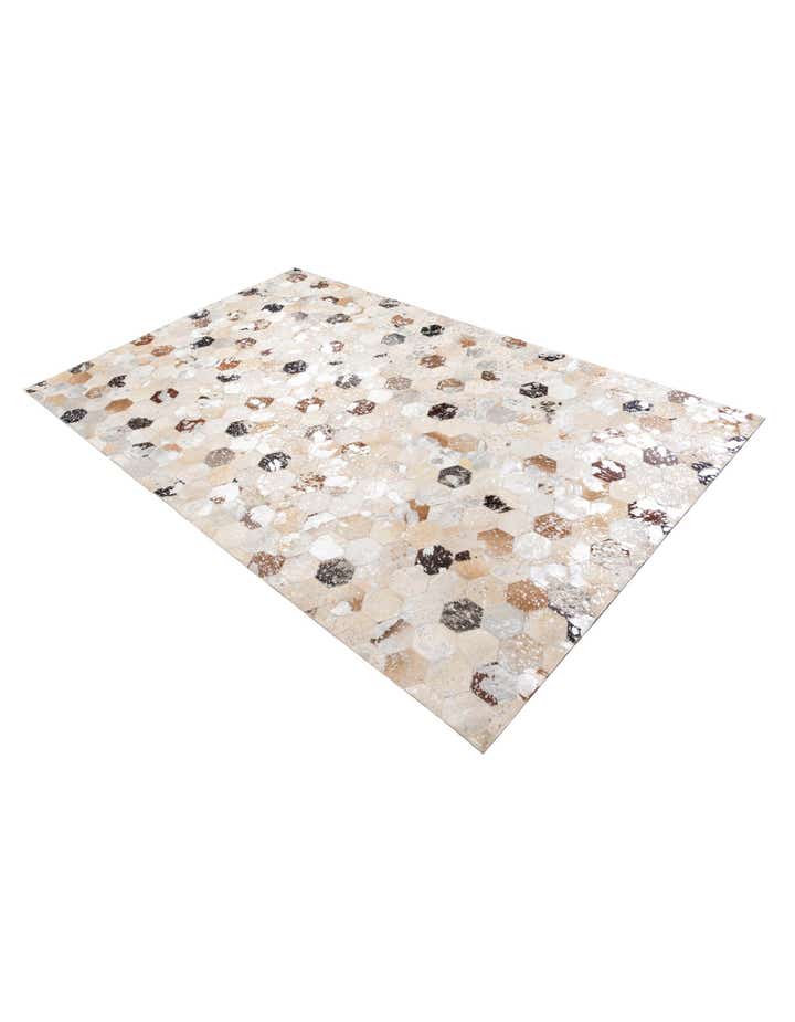 5' x 8' Cowhide Leather Rug
