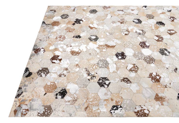 Detail image of 5' x 8' Cowhide Leather Rug