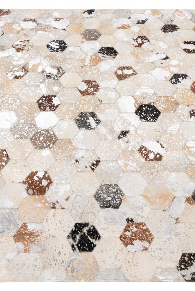 Detail image of 5' x 8' Cowhide Leather Rug