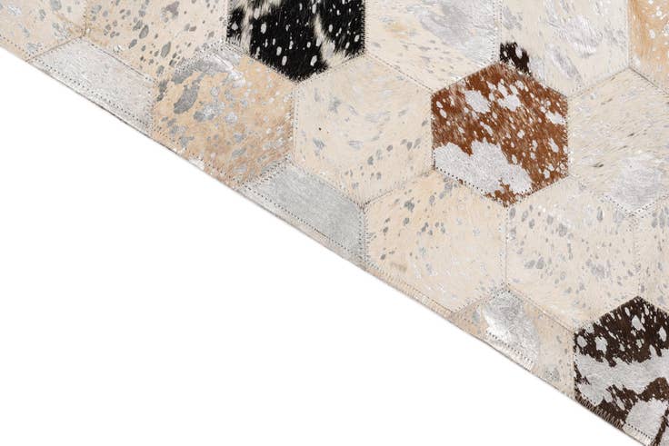 Detail image of 5' x 8' Cowhide Leather Rug