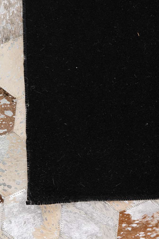 5' x 8' Cowhide Leather Rug