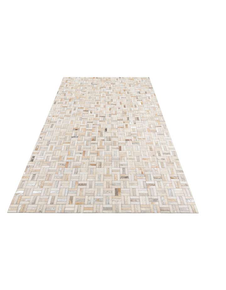 5' x 8' Cowhide Leather Rug