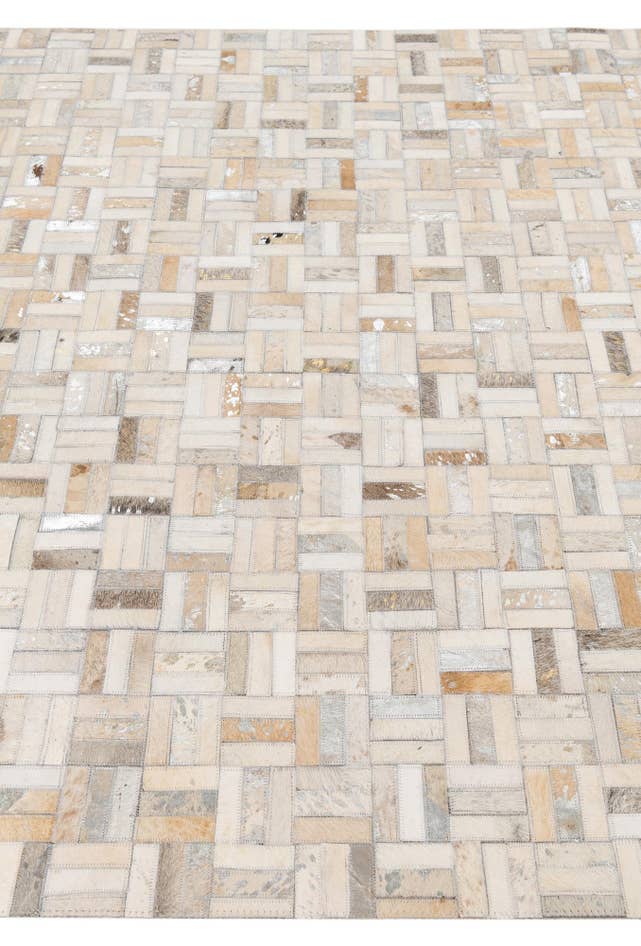 Detail image of 5' x 8' Cowhide Leather Rug
