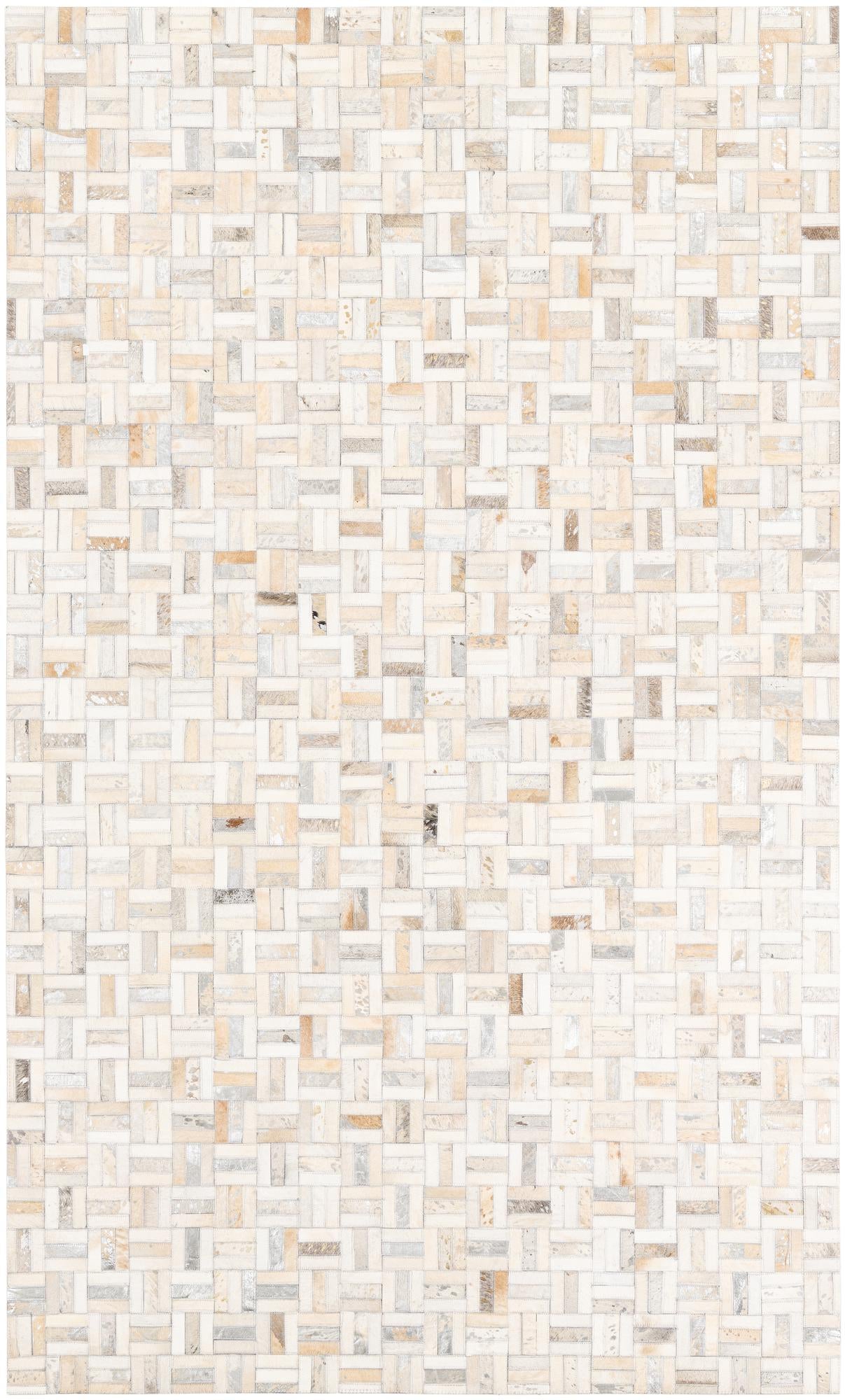 5' x 8' Cowhide Leather Rug