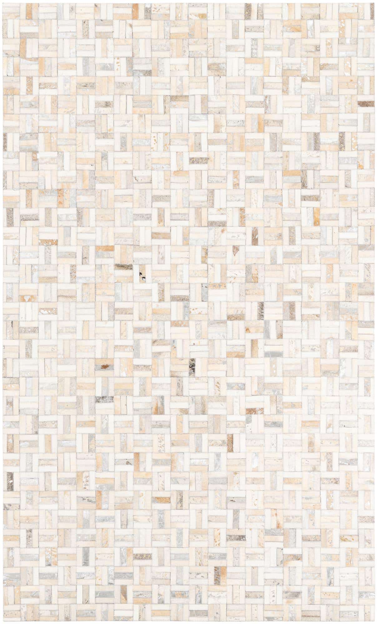 5' x 8' Cowhide Leather Rug