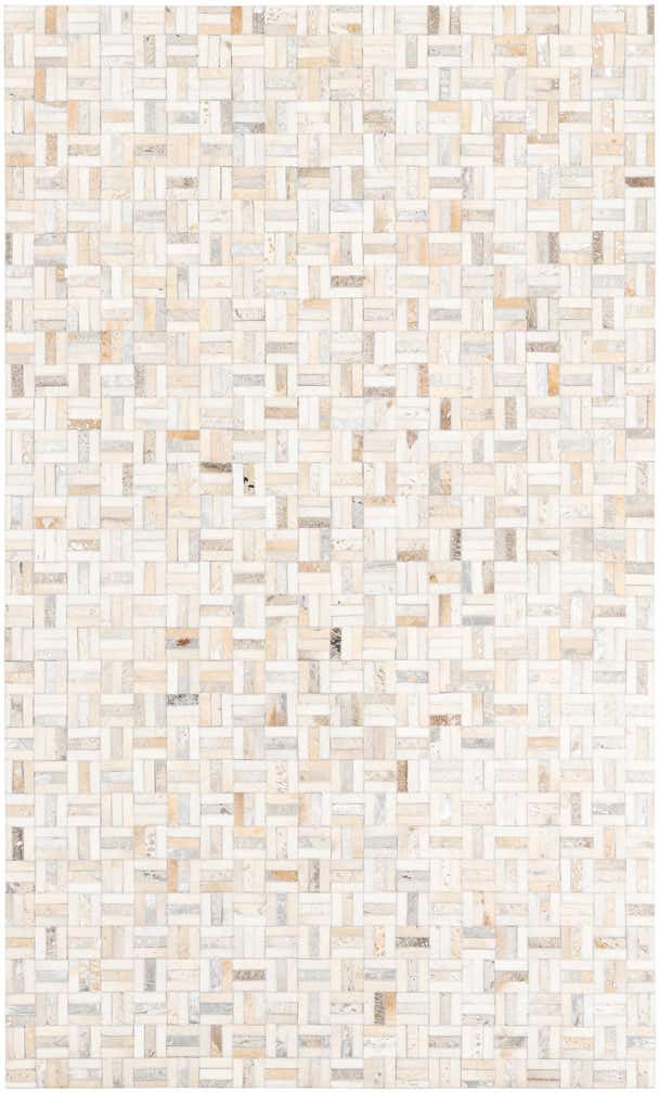 5' x 8' Cowhide Leather Rug