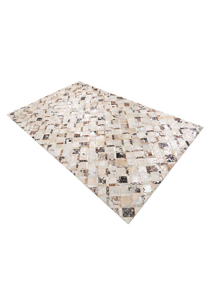 5' x 8' Cowhide Leather Rug