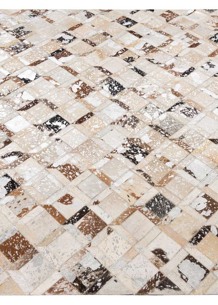 5' x 8' Cowhide Leather Rug