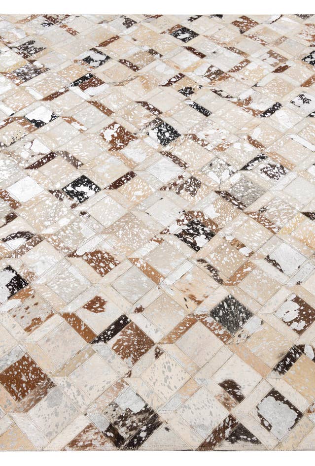 Detail image of 5' x 8' Cowhide Leather Rug