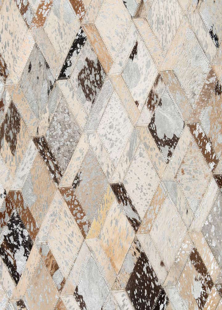 5' x 8' Cowhide Leather Rug