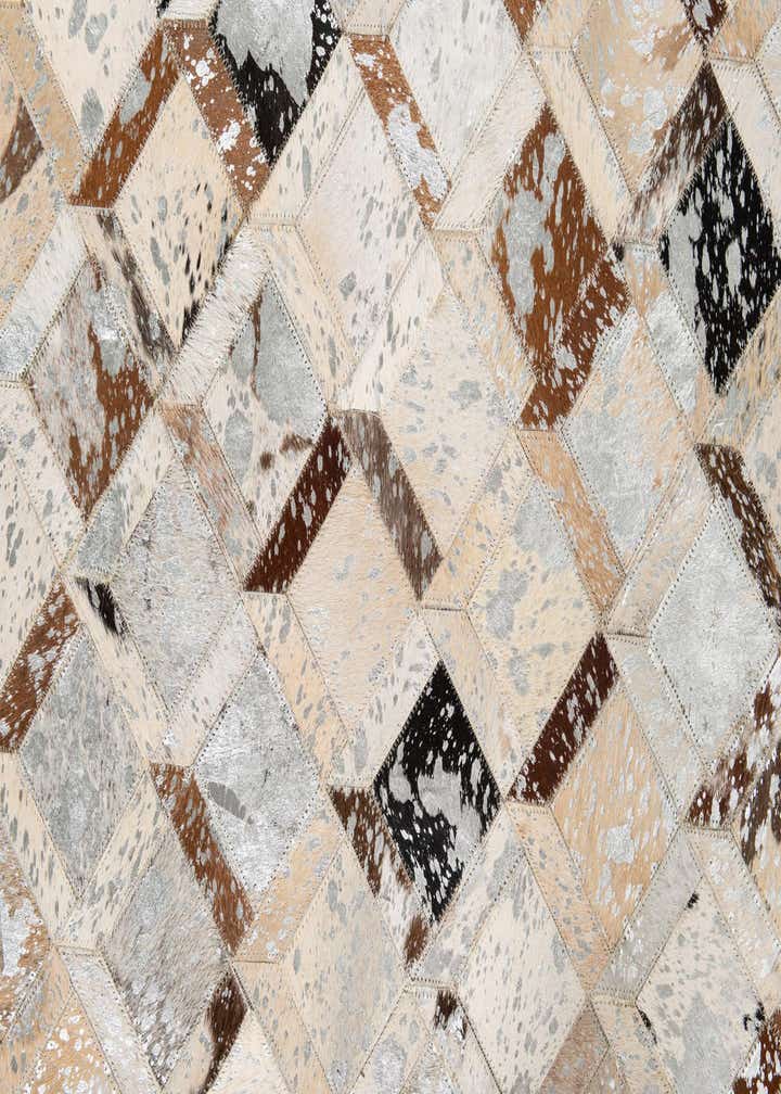 5' x 8' Cowhide Leather Rug