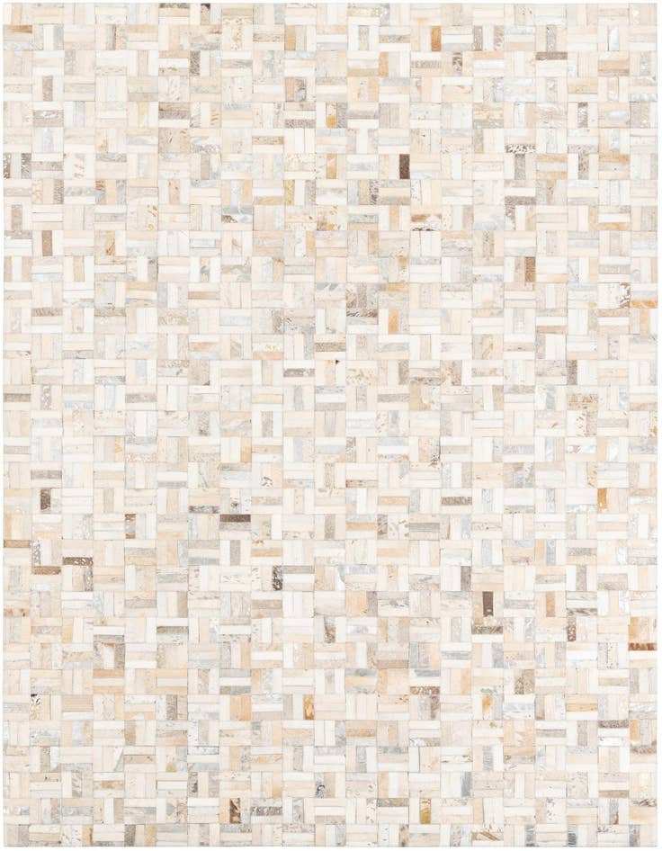 Detail image of 5' 2 x 8' Cowhide Leather Rug