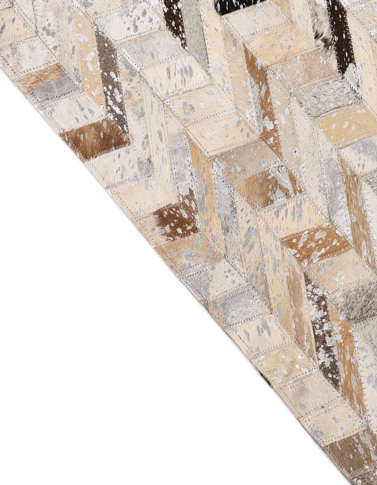 Detail image of 5' x 8' Cowhide Leather Rug