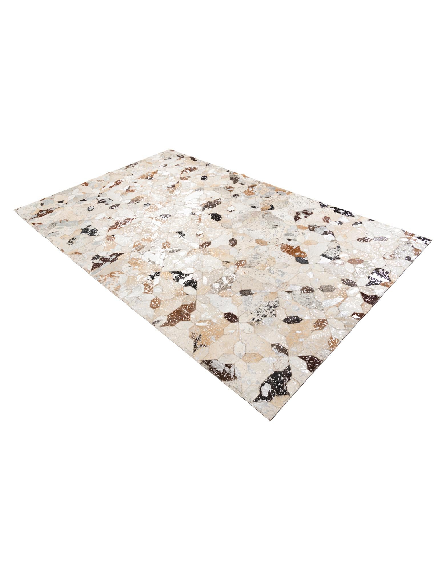 5' x 8' Cowhide Leather Rug