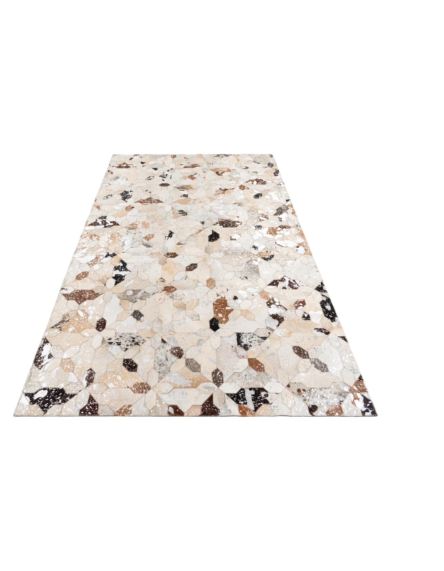 5' x 8' Cowhide Leather Rug