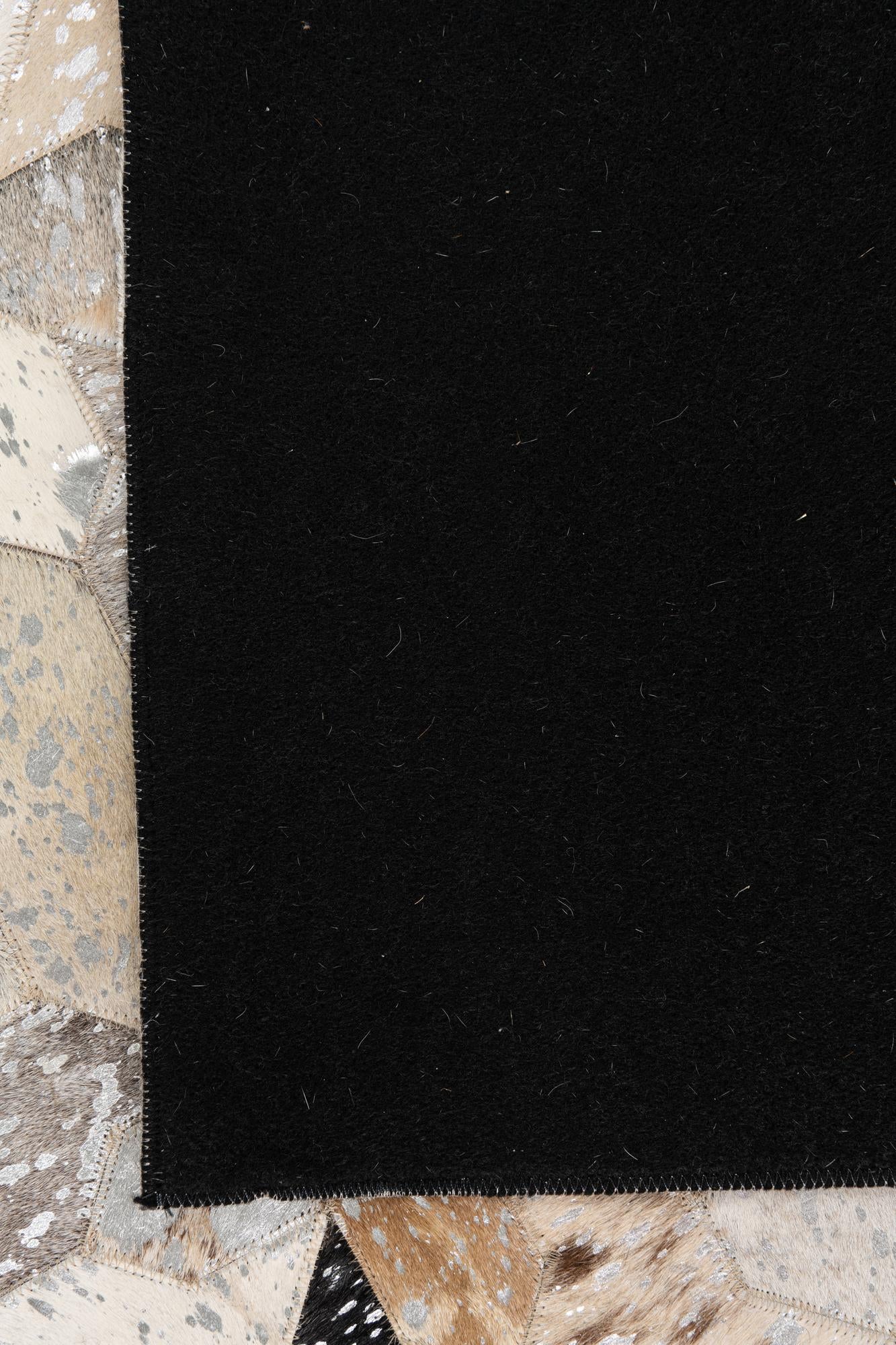 5' x 8' Cowhide Leather Rug