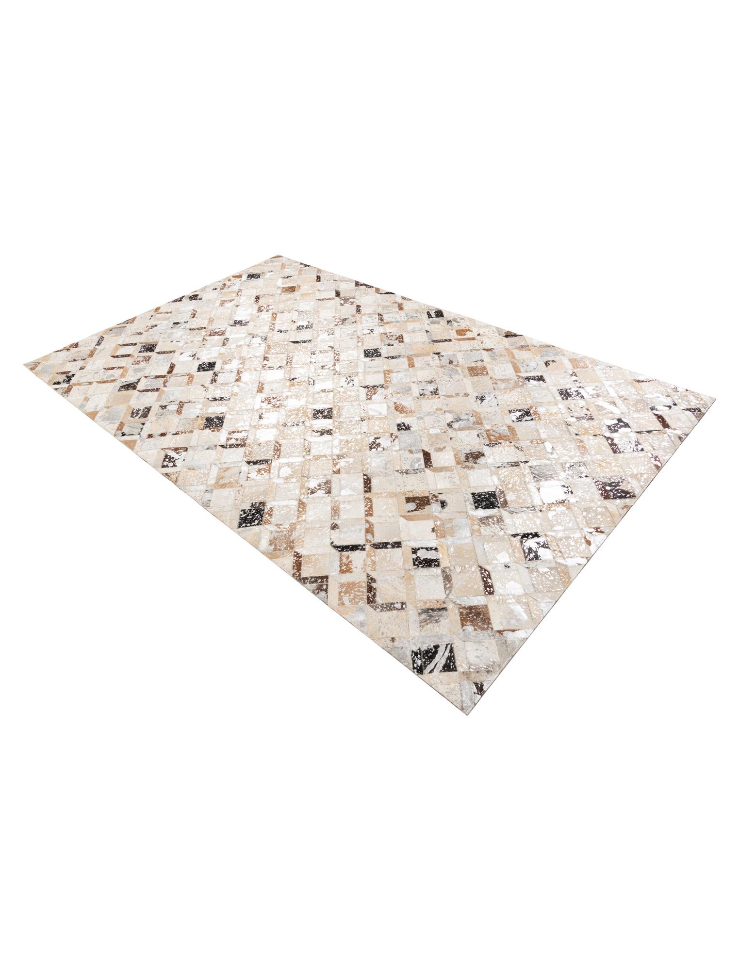 5' x 8' Cowhide Leather Rug