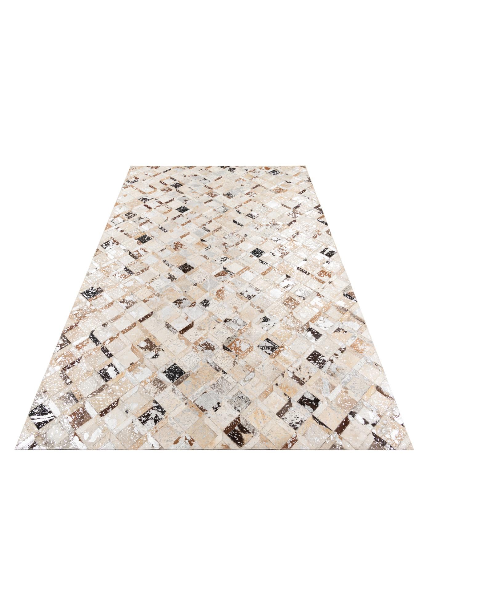5' x 8' Cowhide Leather Rug