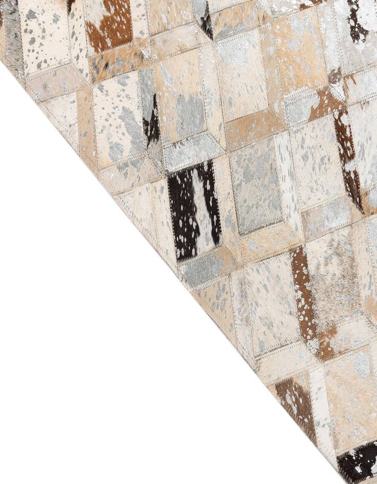 Detail image of 5' x 8' Cowhide Leather Rug